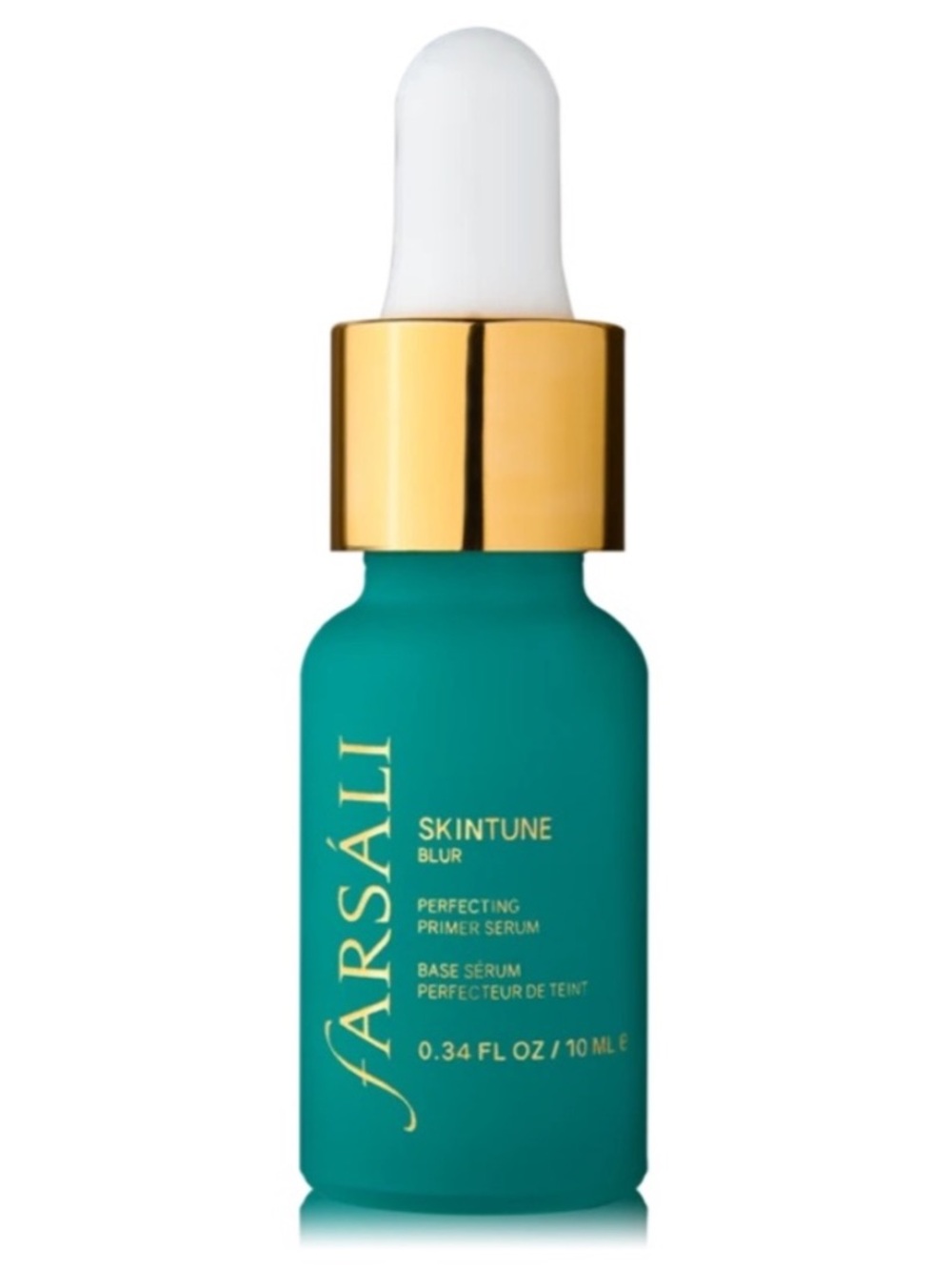 fARSALI Skintune Blur Primer Serum - Teal Bottle with Gold Cap
